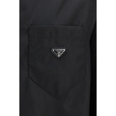 Prada Black Recycled Polyamide Dress Shirt Prada