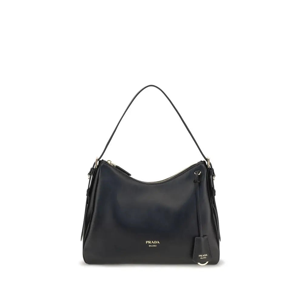 Prada Black Calf Leather Bos Taurus Shoulder Bag Prada