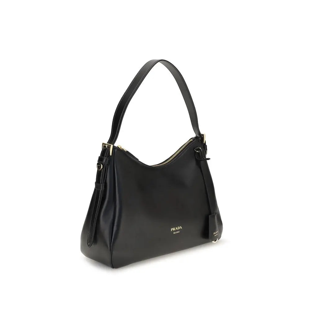 Prada Black Calf Leather Bos Taurus Shoulder Bag Prada