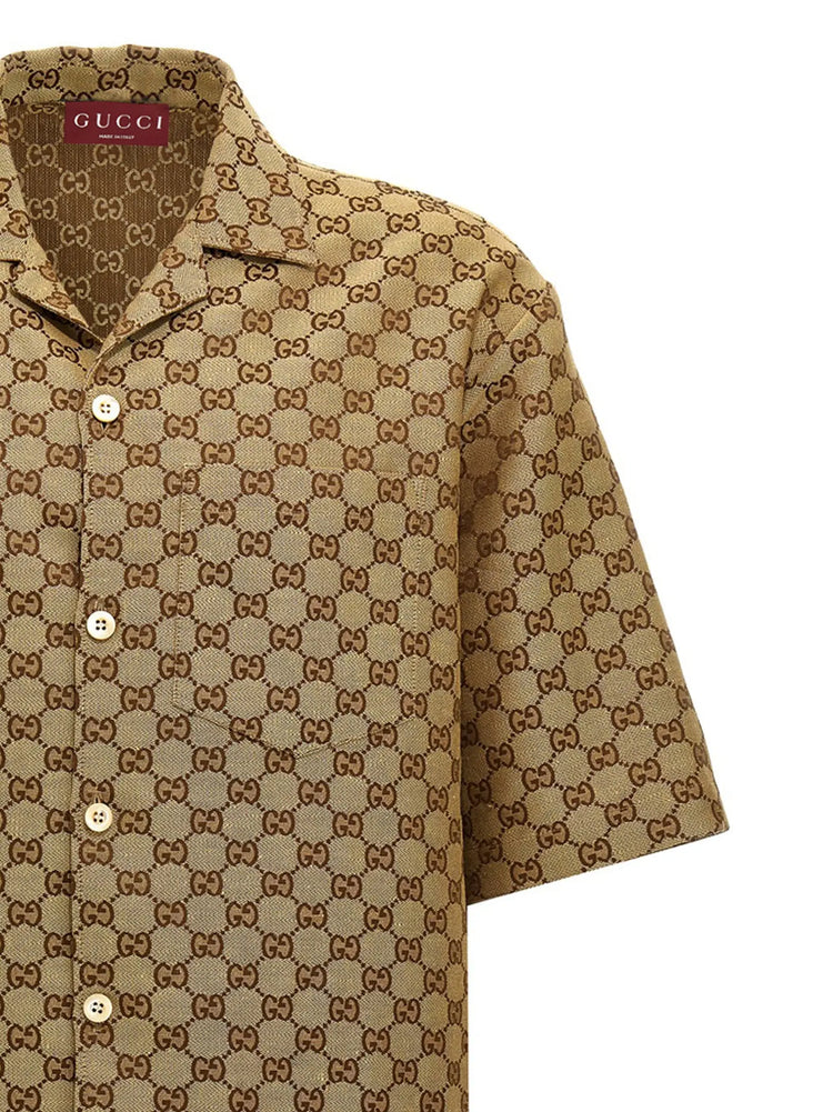 Gucci Beige Linen Blouse Gucci