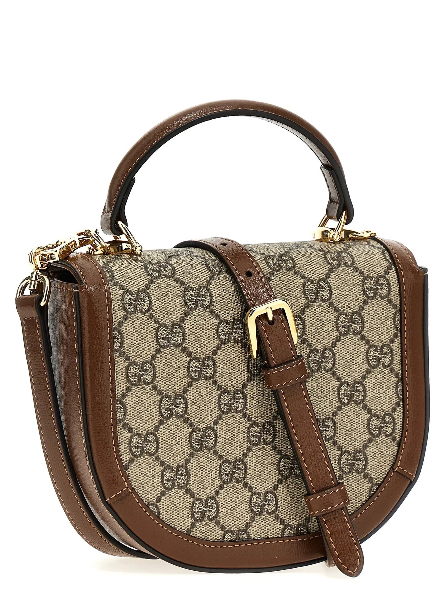 Gucci Brown Polyethylene Handbag Gucci