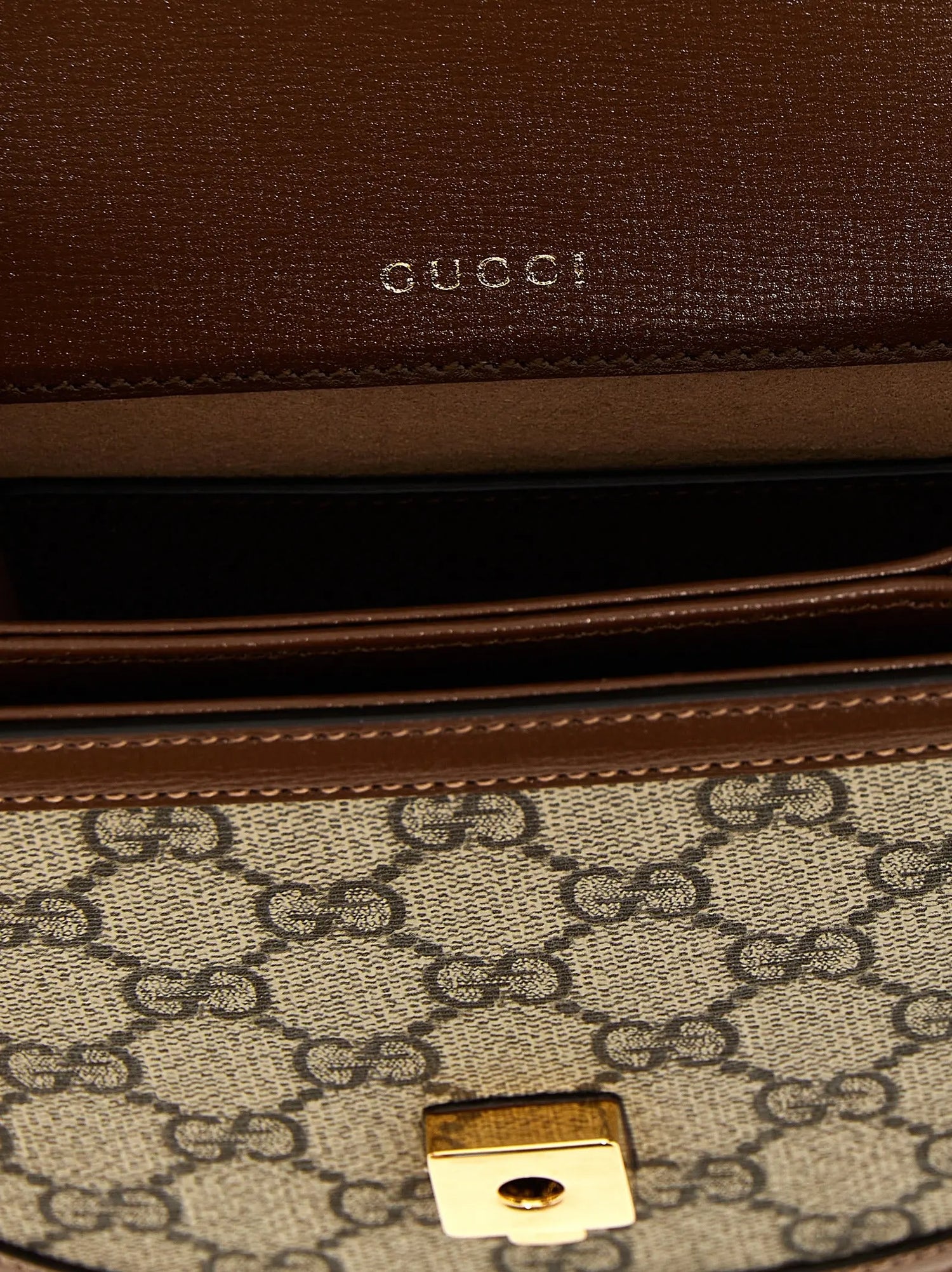 Gucci Brown Polyethylene Handbag Gucci