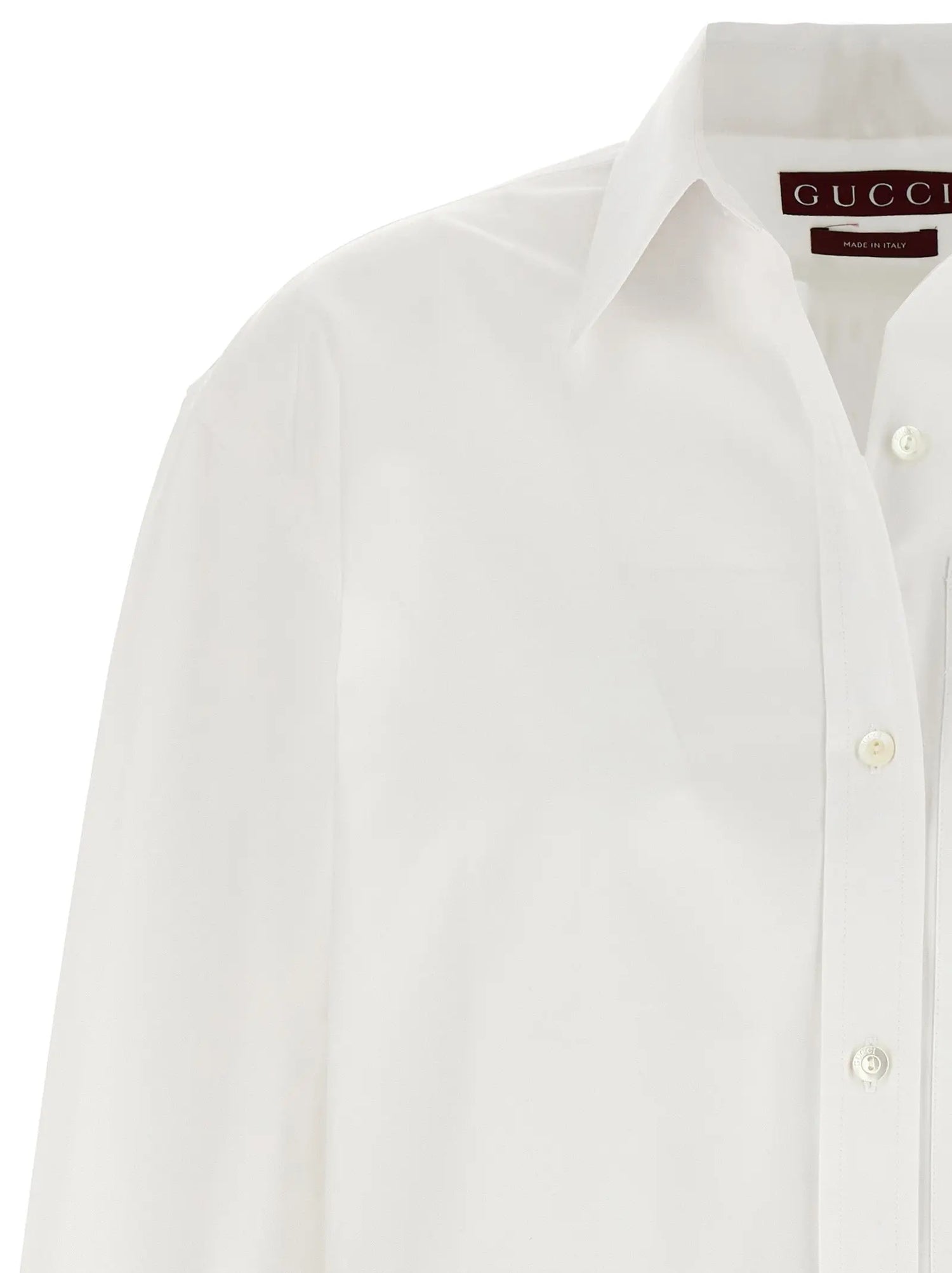 Gucci White Cotton Blouse Gucci