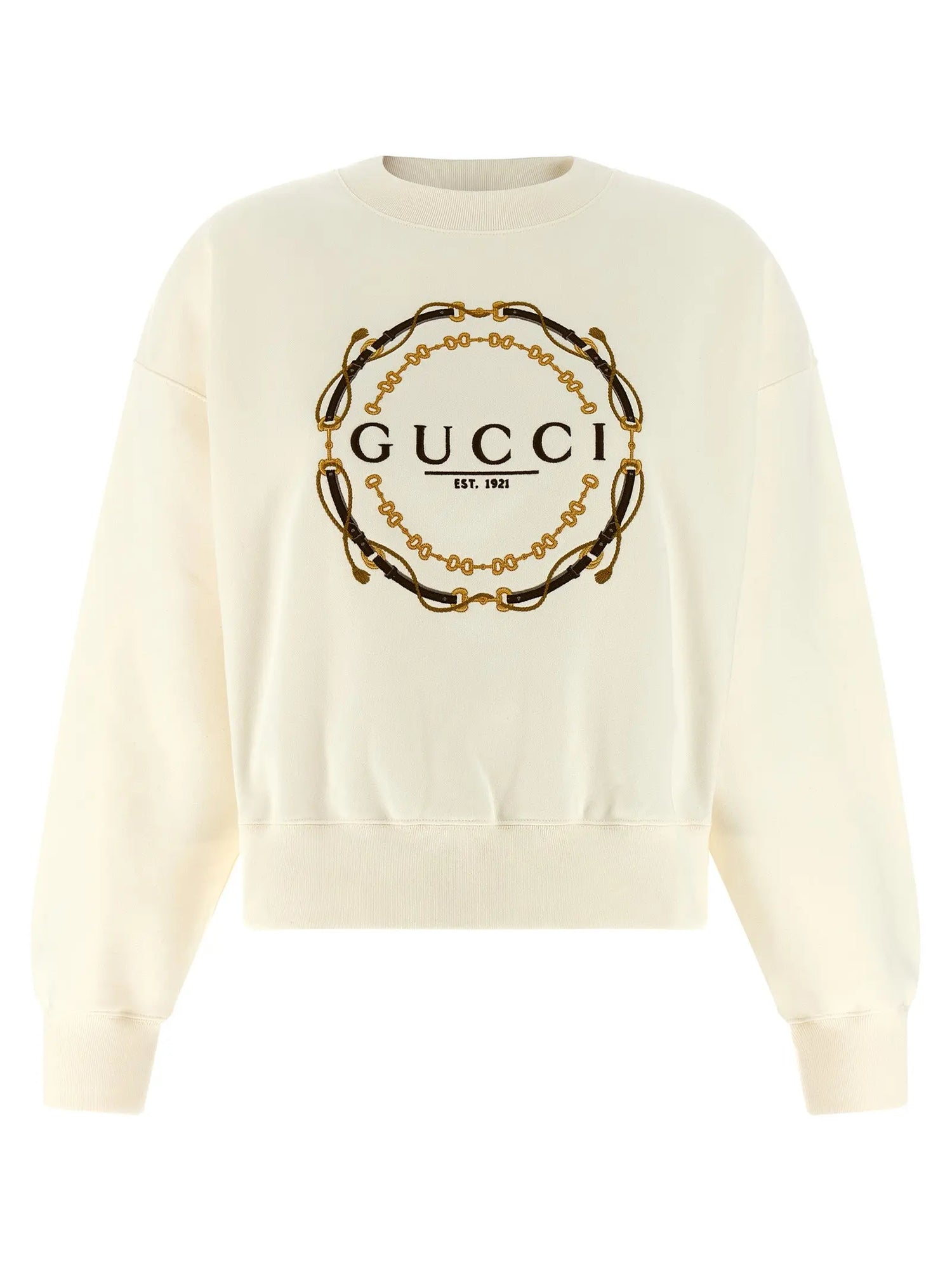 Gucci White Cotton Sweatshirt Gucci