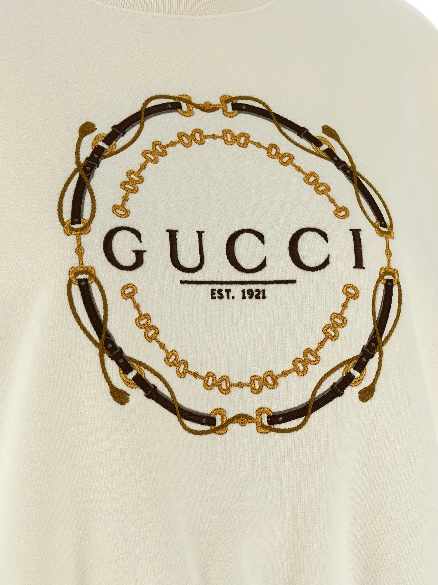 Gucci White Cotton Sweatshirt Gucci