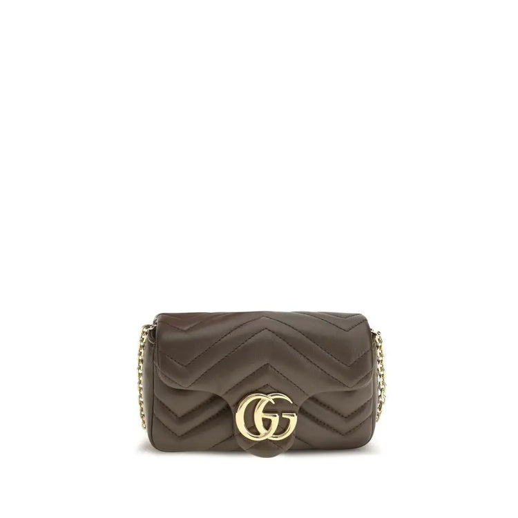 Gucci Brown Calf Leather Bos Taurus Handbag Gucci