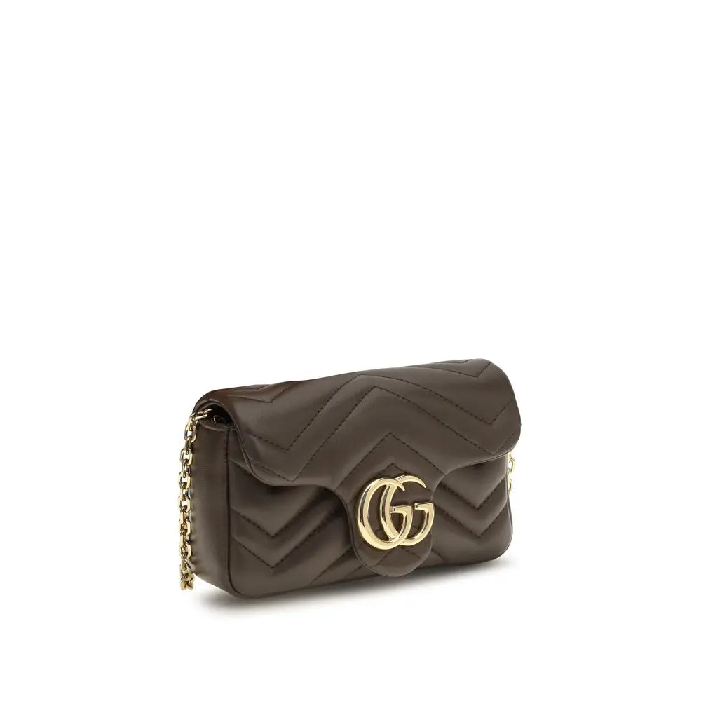 Gucci Brown Calf Leather Bos Taurus Handbag Gucci