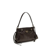Prada Brown Calf Leather Bos Taurus Handbag Prada