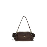 Prada Brown Napa Leather / Calf Bos Taurus Shoulder Bag Prada