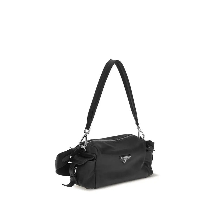Prada Brown Napa Leather / Calf Bos Taurus Shoulder Bag Prada