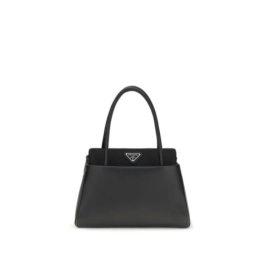 Prada Black Calf Leather Bos Taurus Handbag STYLE SOURCE