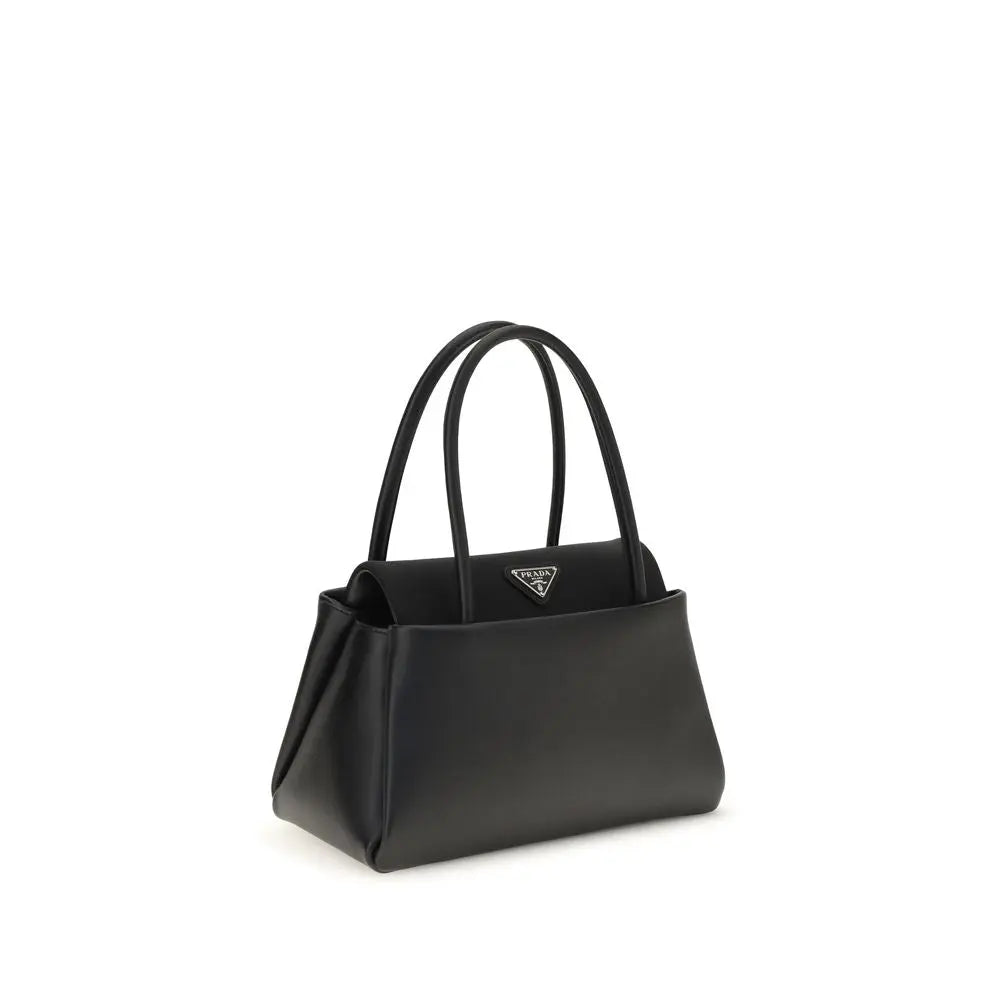 Prada Black Calf Leather Bos Taurus Handbag Prada