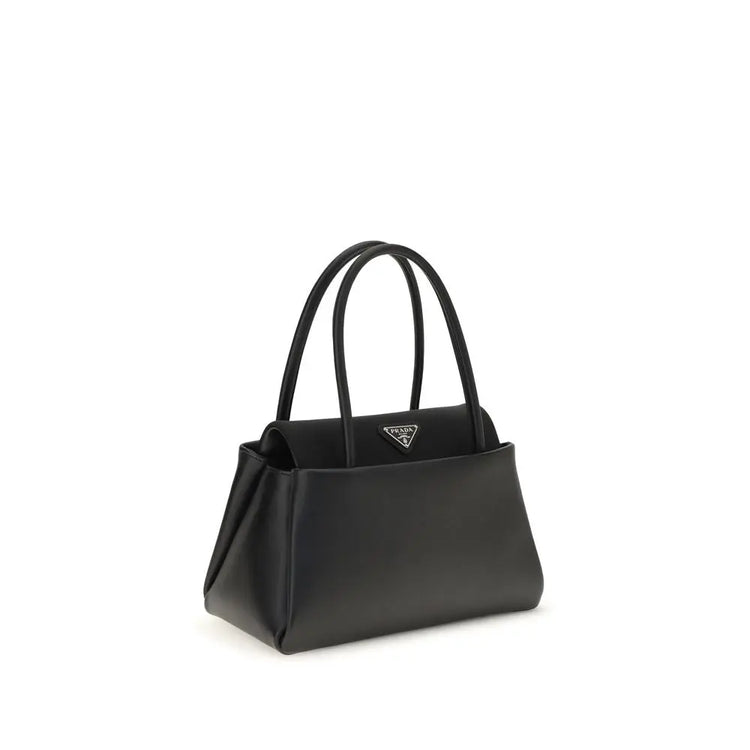 Prada Black Calf Leather Bos Taurus Handbag Prada