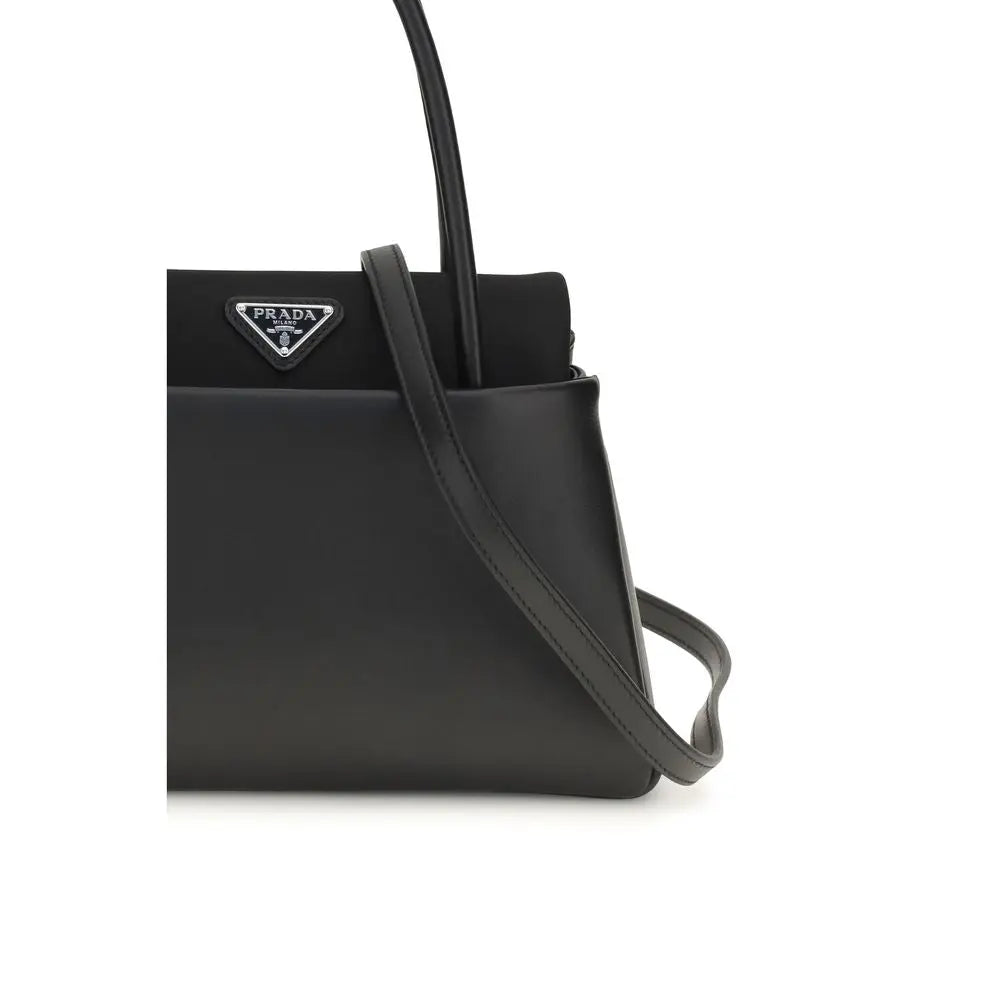 Prada Black Calf Leather Bos Taurus Handbag Prada