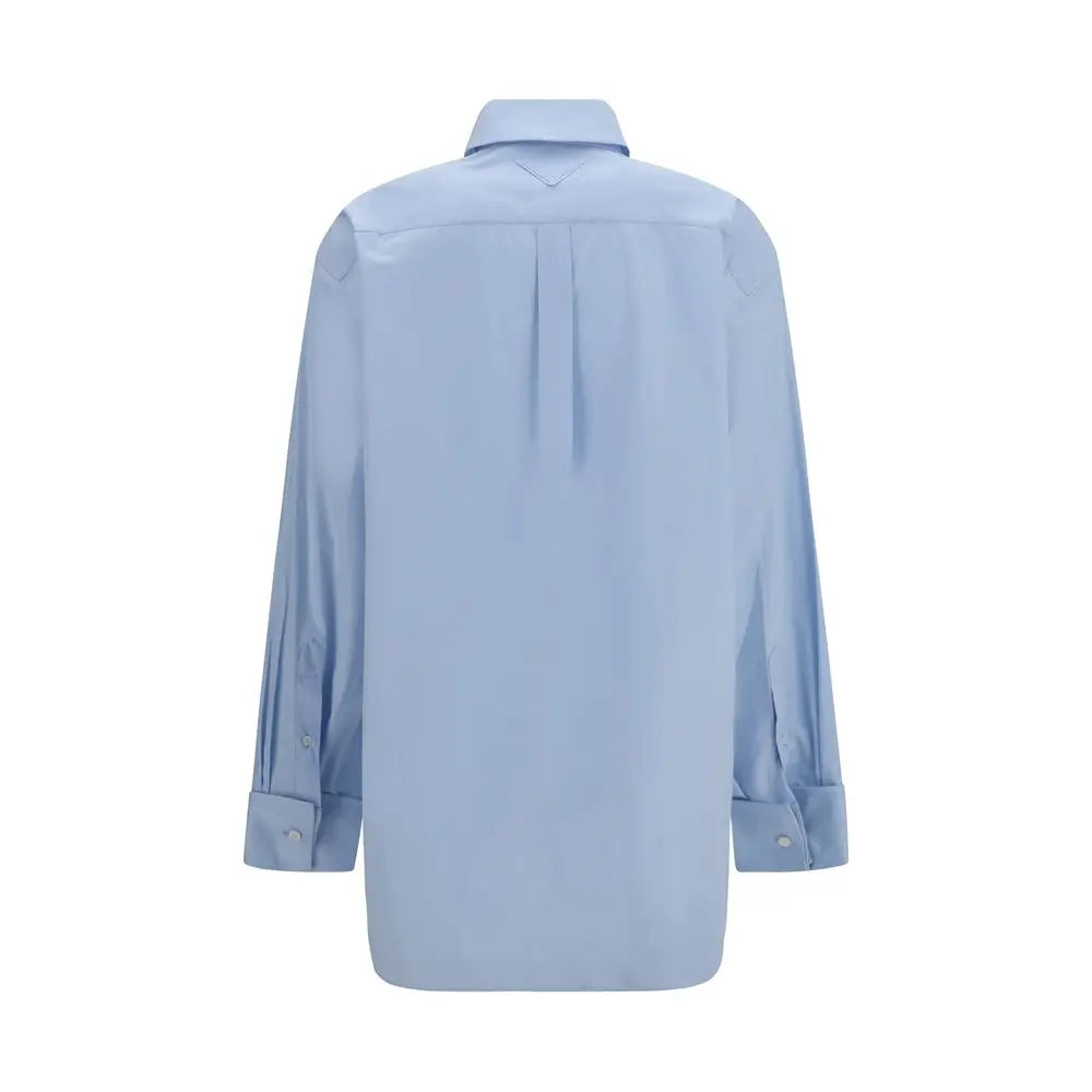 Prada Blue Cotton Shirt Prada
