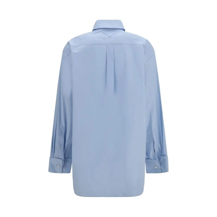 Prada Blue Cotton Shirt Prada