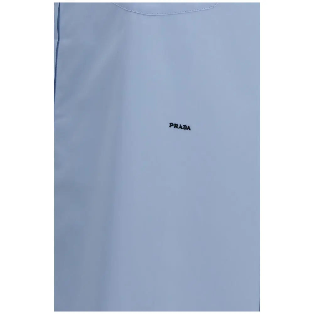Prada Blue Cotton Shirt Prada