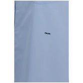 Prada Blue Cotton Shirt Prada