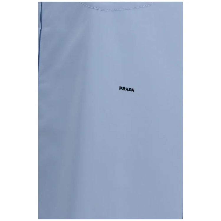 Prada Blue Cotton Shirt Prada