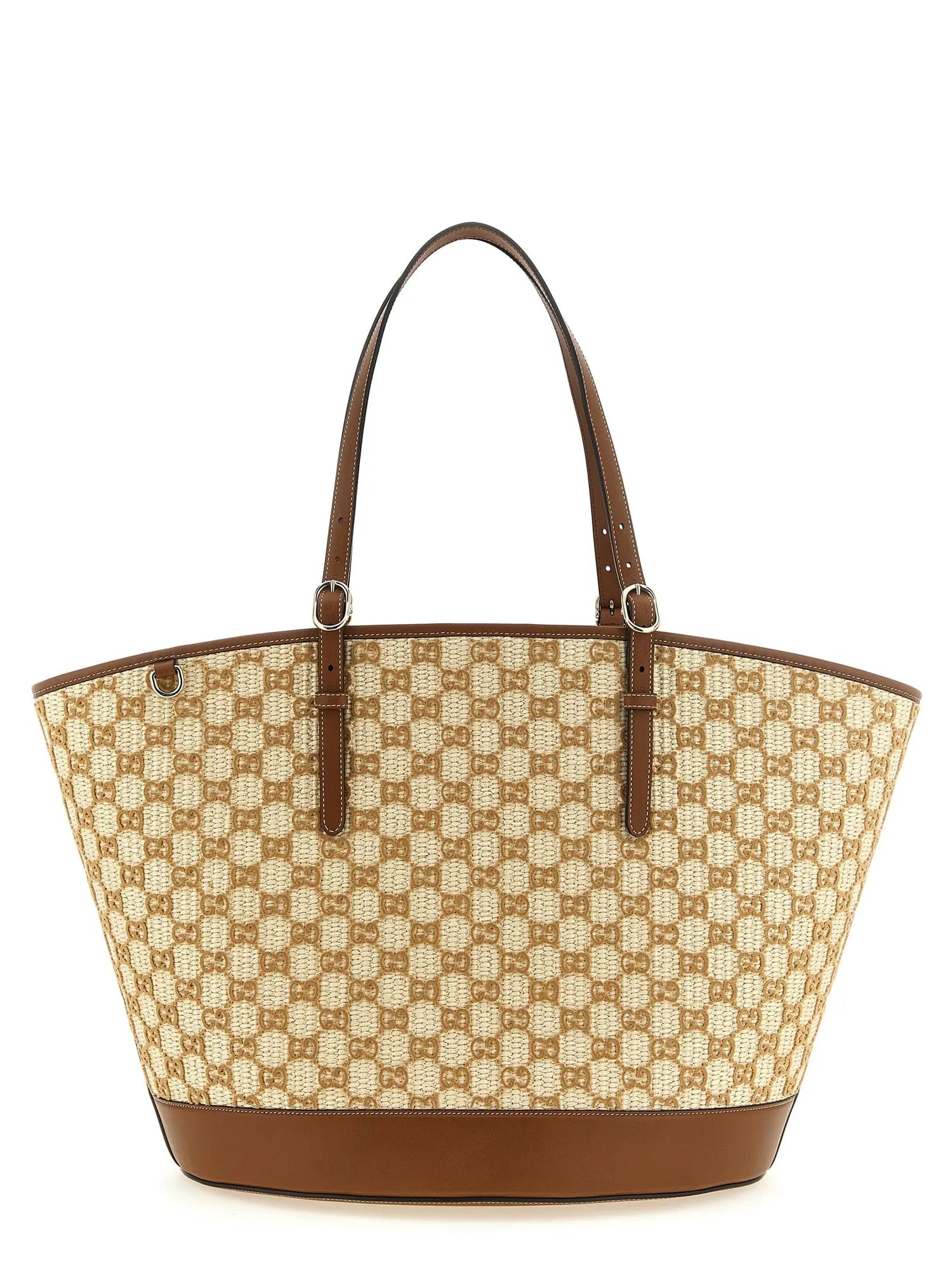 Gucci Brown Cotton Handbag Gucci