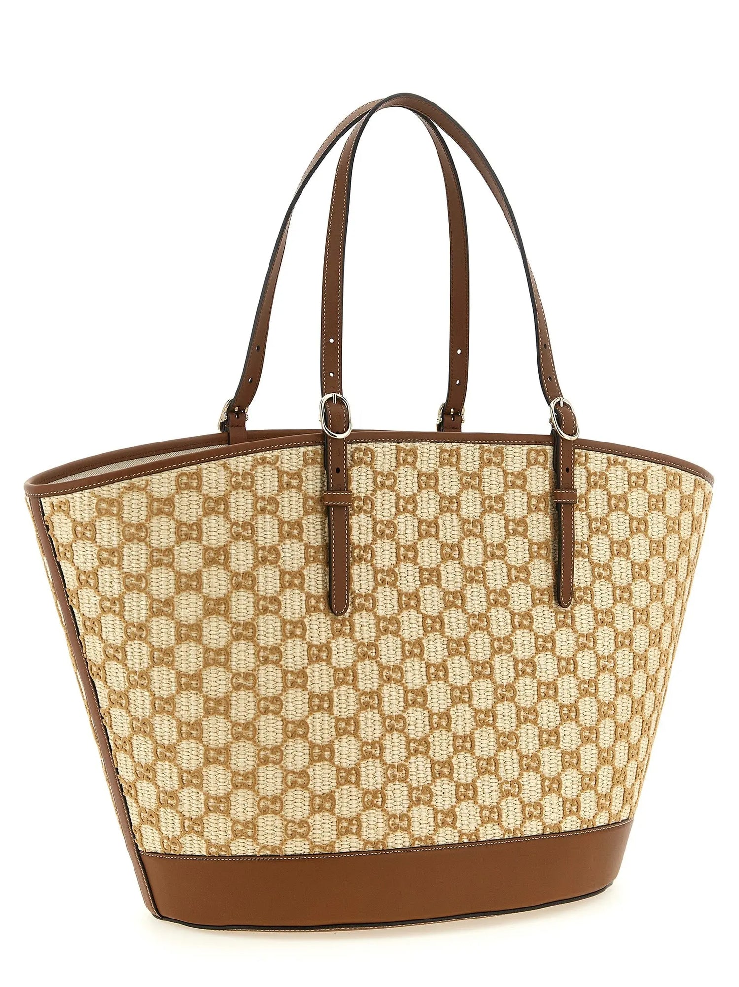 Gucci Brown Cotton Handbag Gucci