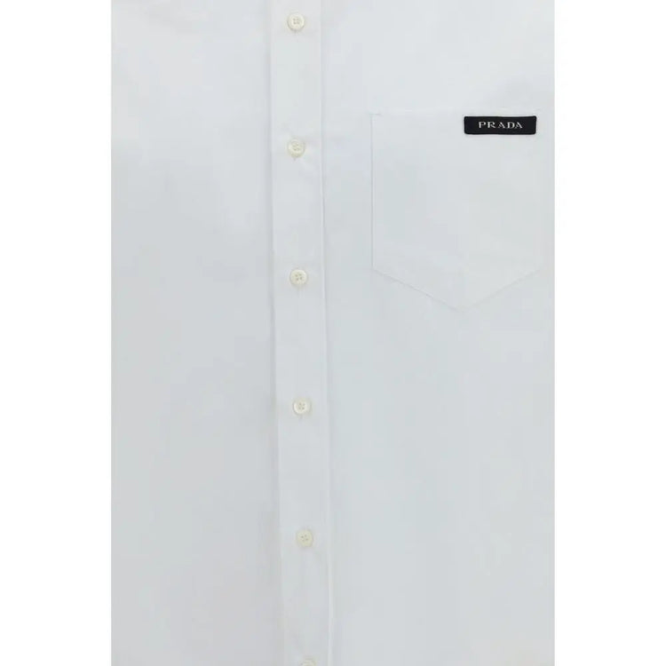 Prada White Cotton Dress Shirt Prada