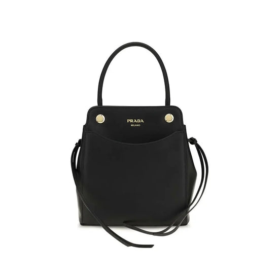 Prada Black Calf Leather Bos Taurus Shoulder Bag Prada