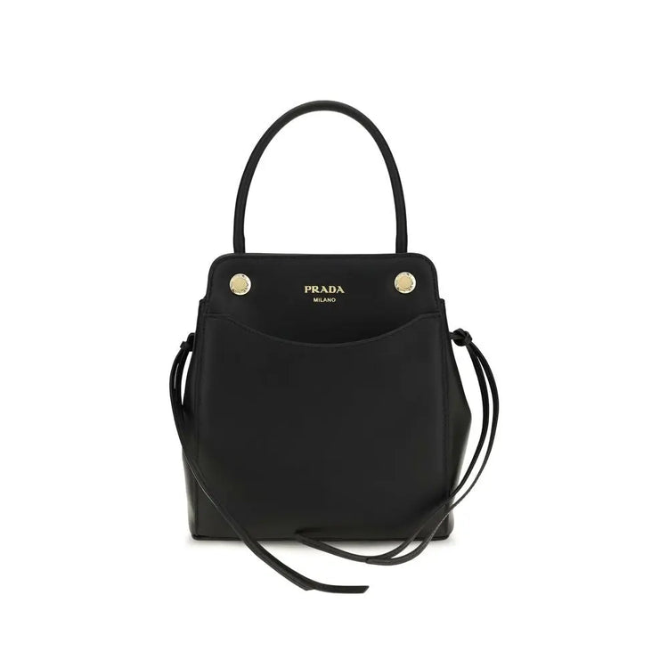Prada Black Calf Leather Bos Taurus Shoulder Bag Prada