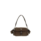 Prada Brown Recycled Polyamide Shoulder Bag Prada
