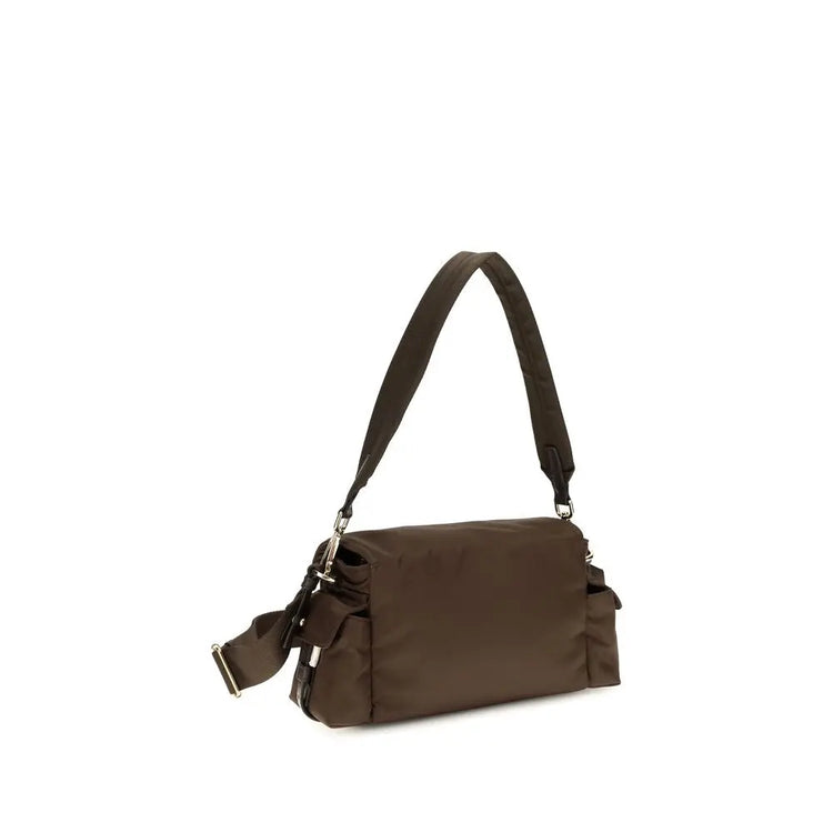 Prada Brown Recycled Polyamide Shoulder Bag Prada
