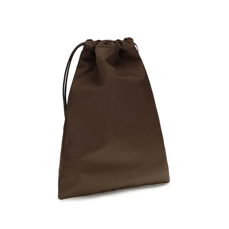 Prada Brown Polyamide Clutch Bag Prada