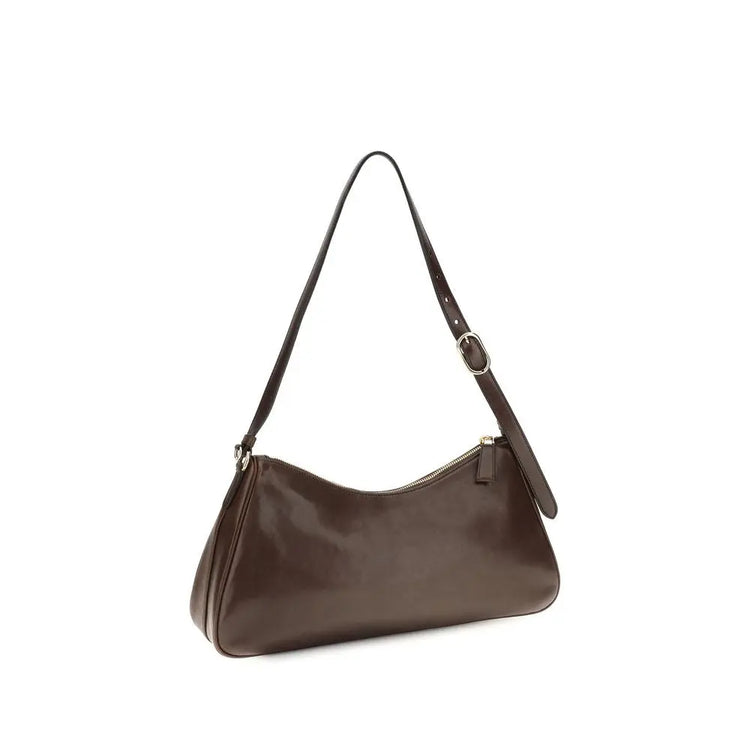 Prada Brown Calf Leather Bos Taurus Shoulder Bag Prada