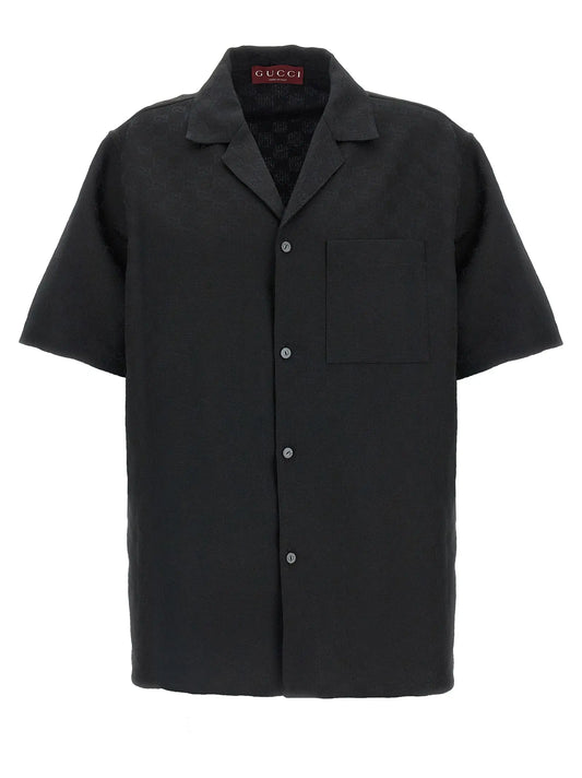 Gucci Black Linen Blouse STYLE SOURCE