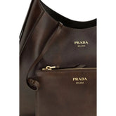 Prada Brown Calf Leather Bos Taurus Shoulder Bag Prada