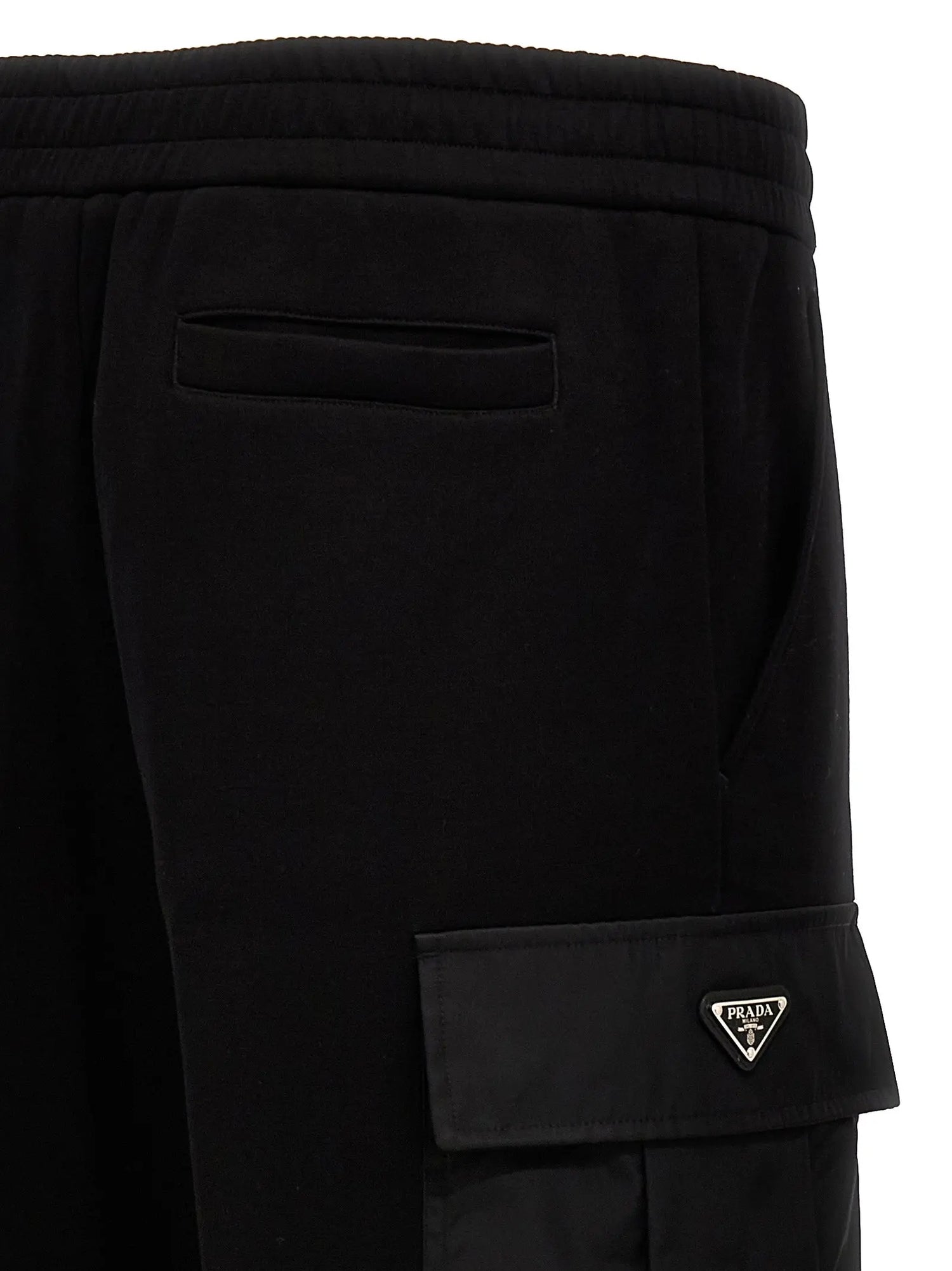 Prada Black Cotton Joggers (Workout Pants) Prada