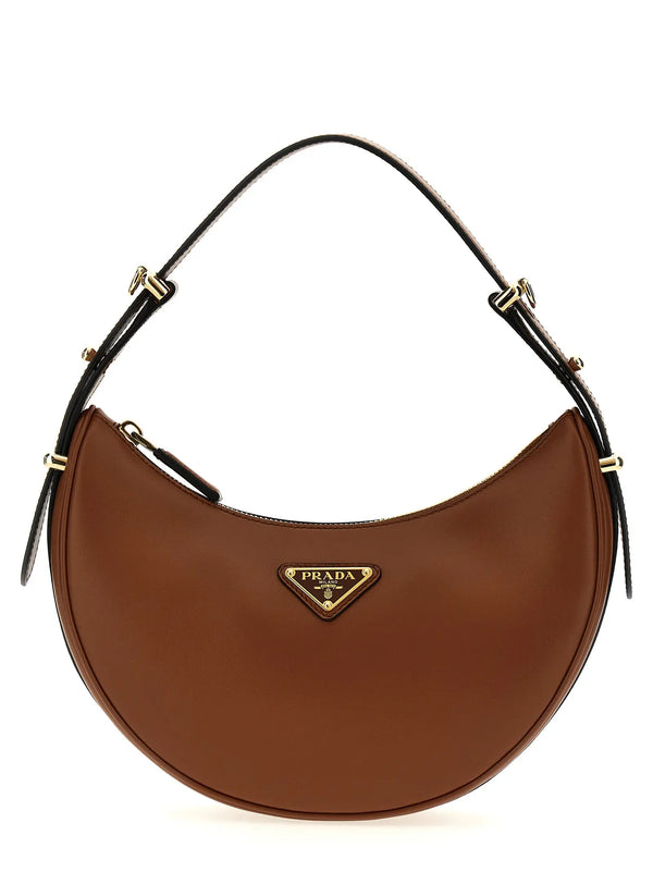 Prada Brown Calfskin Shoulder Bag STYLE SOURCE