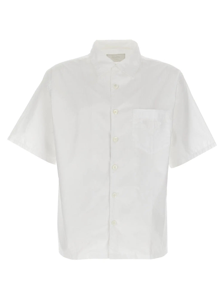 Prada White Cotton Blouse Prada