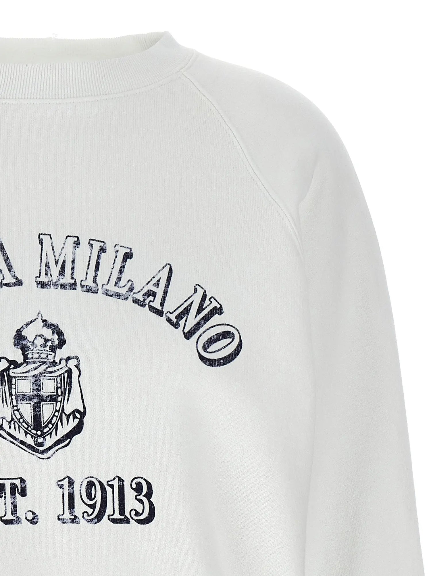 Prada White Cotton Sweatshirt Prada