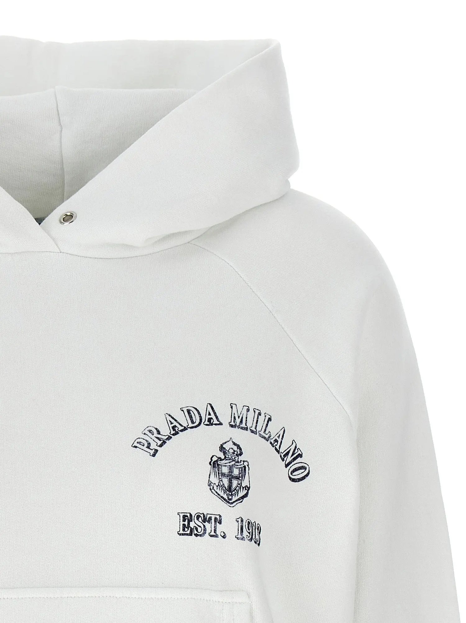 Prada White Cotton Sweatshirt Prada