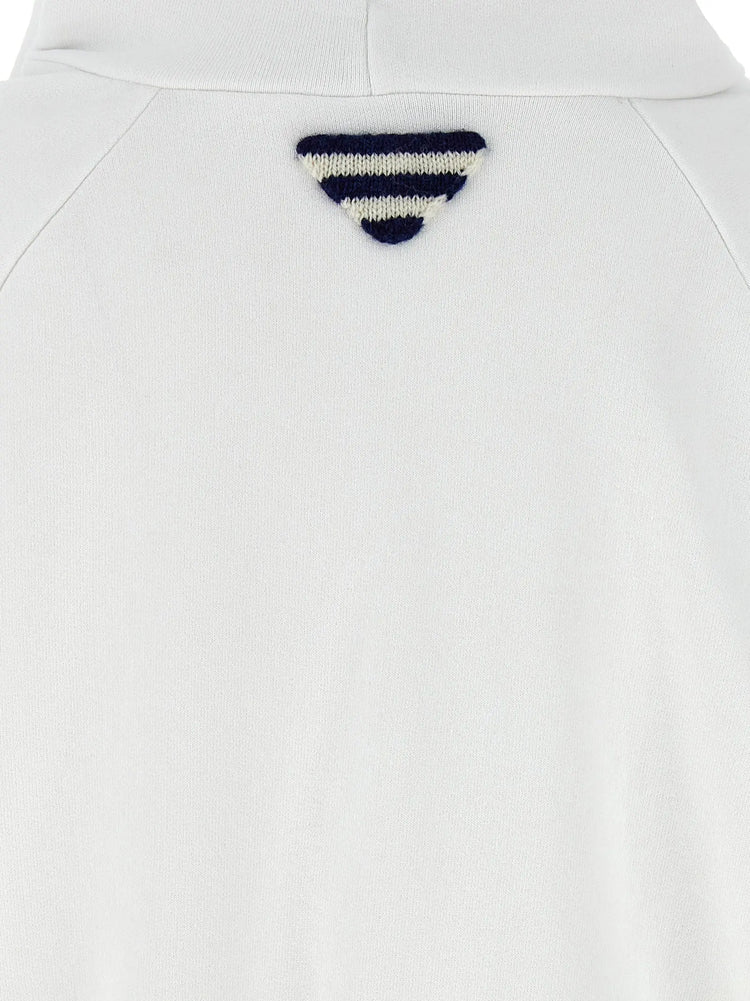 Prada White Cotton Sweatshirt Prada