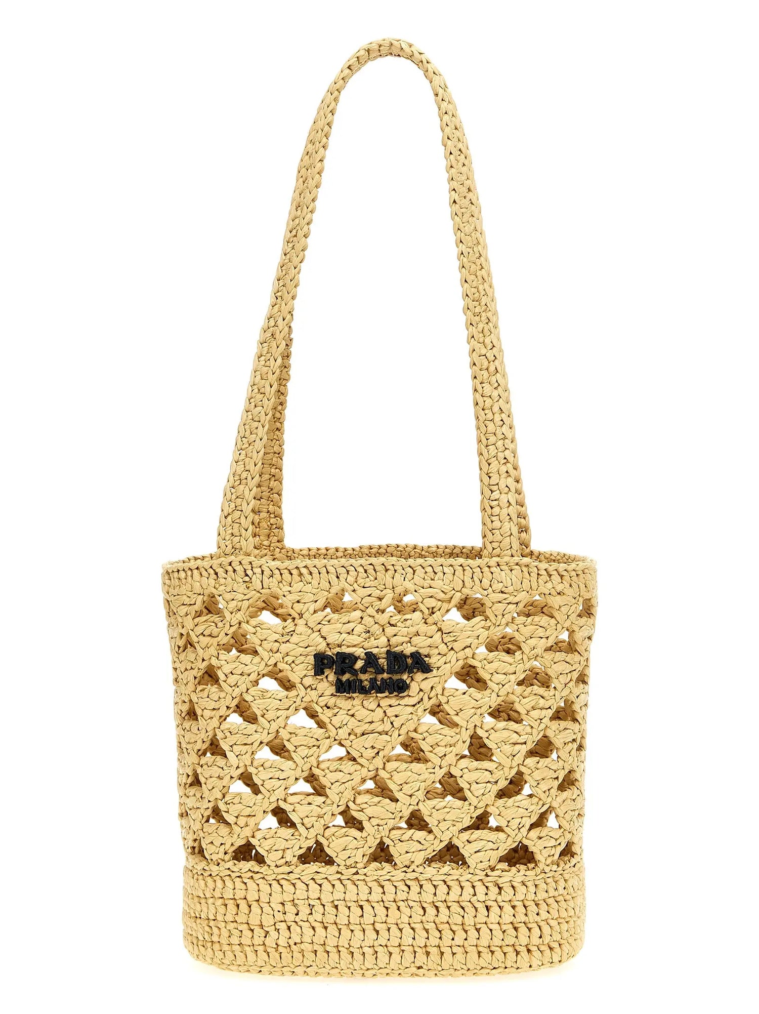 Prada Beige Viscose Handbag Prada