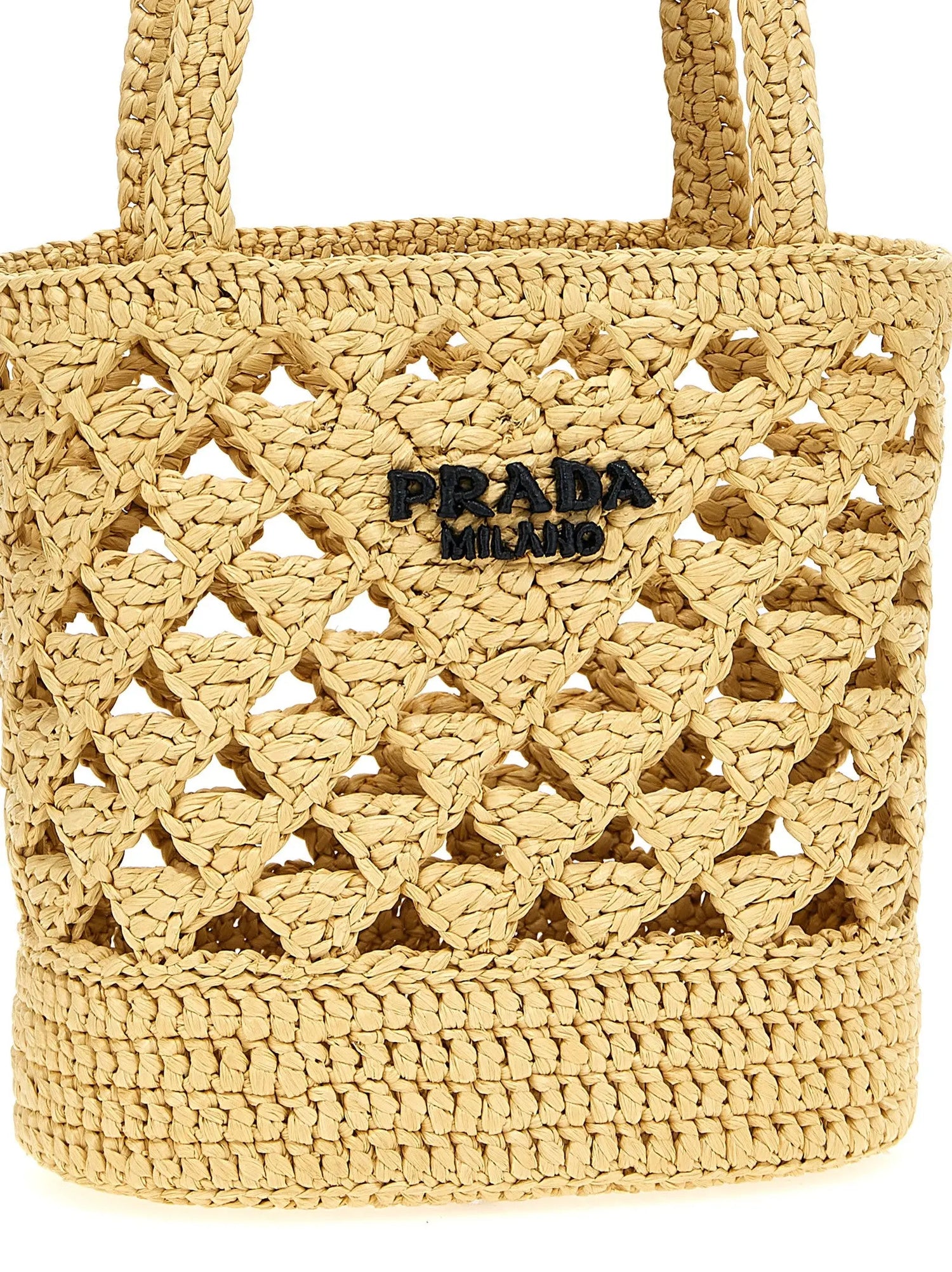 Prada Beige Viscose Handbag Prada
