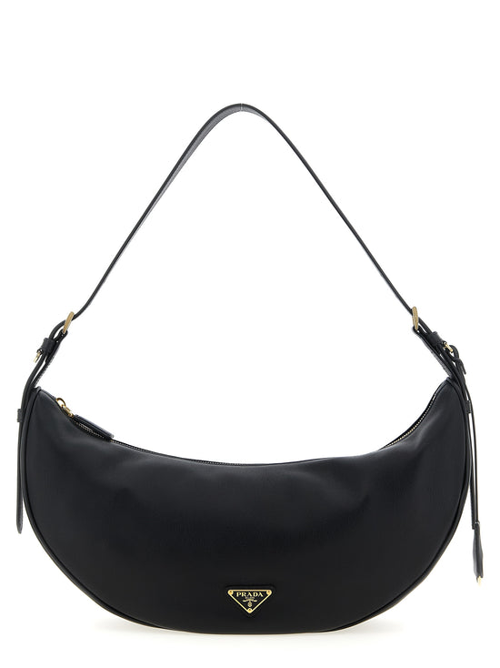 Prada Black Calfskin Shoulder Bag