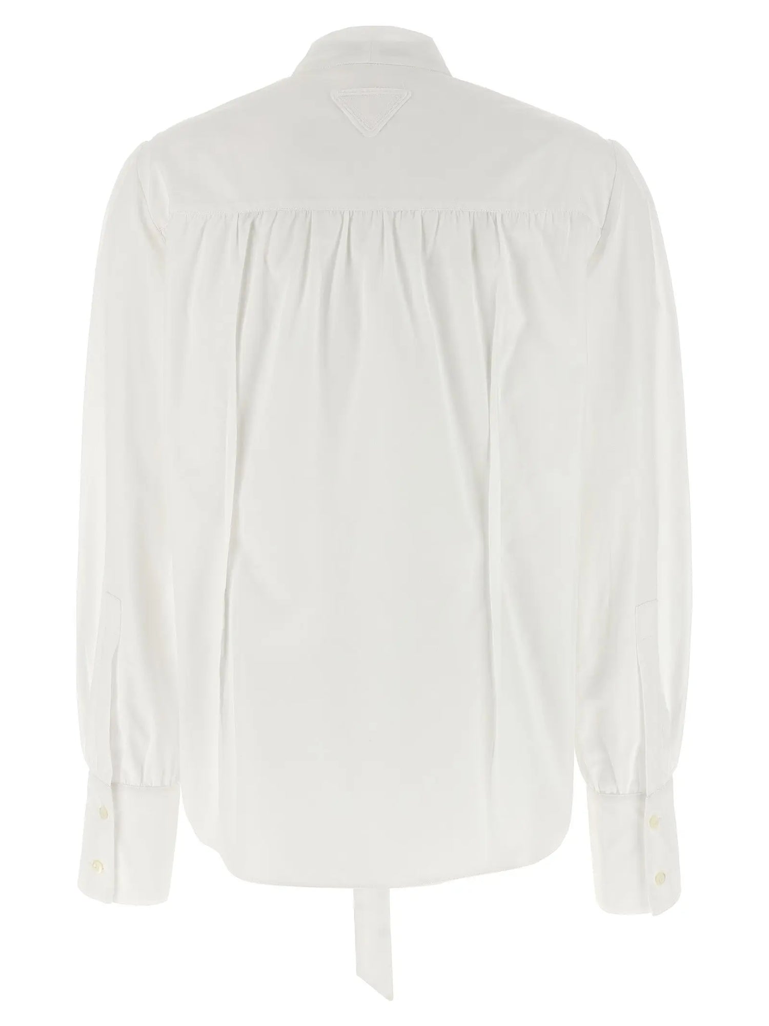 Prada White Cotton Blouse Prada