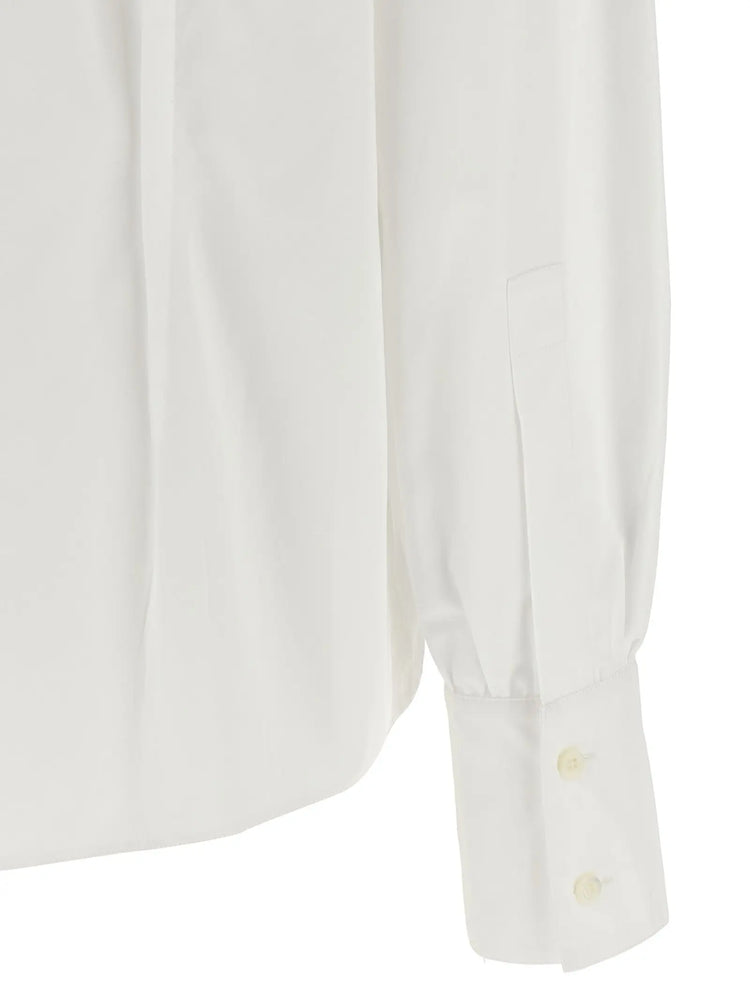 Prada White Cotton Blouse Prada
