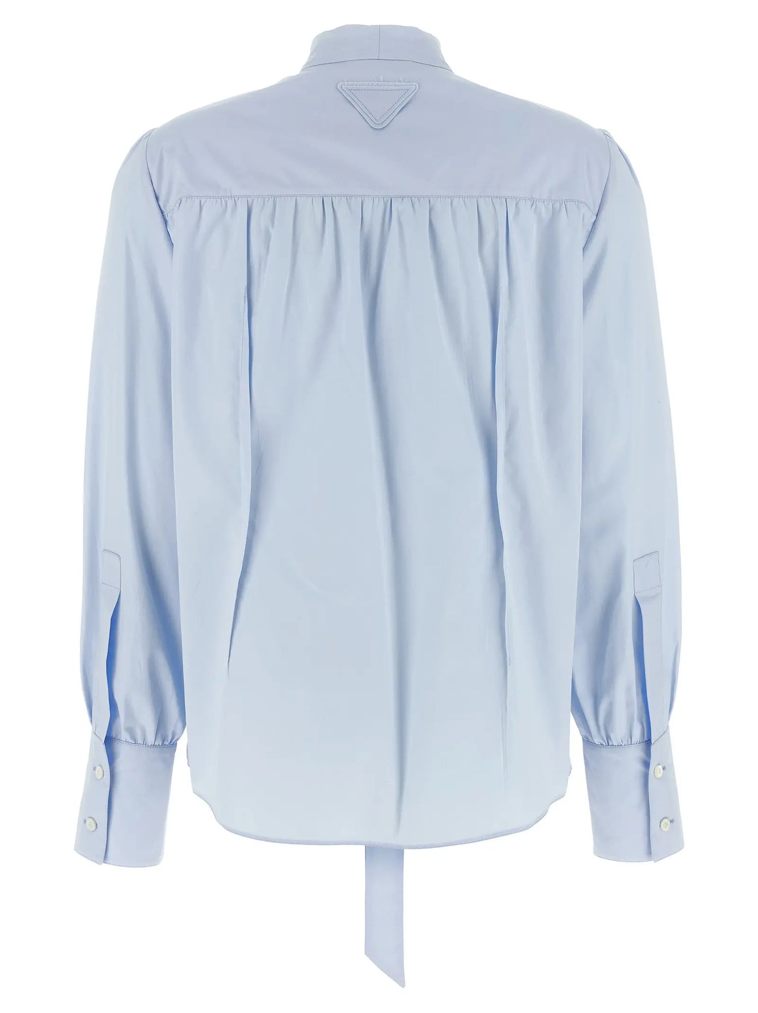 Prada Blue Cotton Blouse Prada
