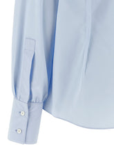 Prada Blue Cotton Blouse Prada
