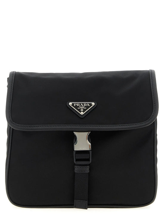 Prada Black Recycled Polyamide Crossbody Bag Prada