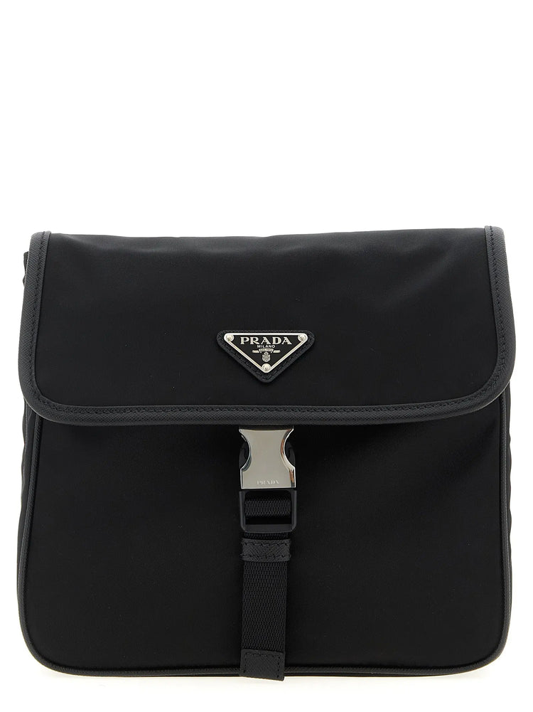 Prada Black Recycled Polyamide Crossbody Bag Prada