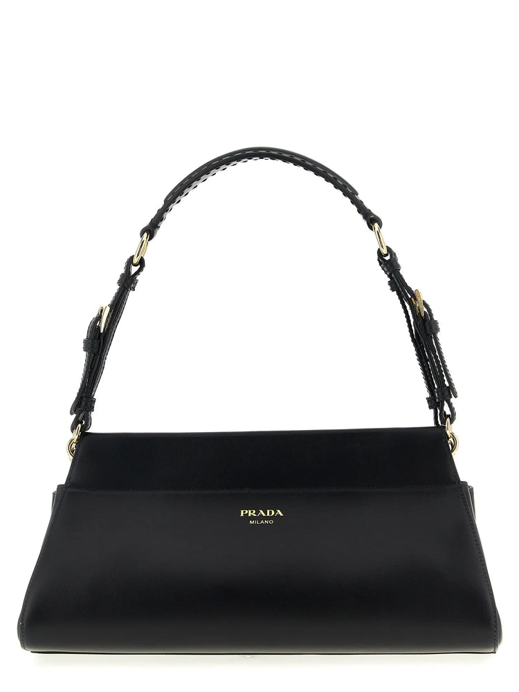 Prada Black Calfskin Shoulder Bag Prada
